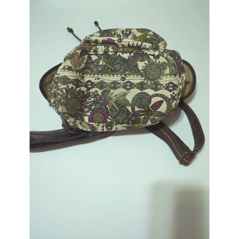 SAKROOTS  Owl Backpack Artist Circle Small Charm Whimsigoth Mini Bag Granola
